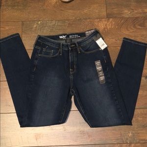 Mossimo Co. Dark Wash Skinny- High Rise Jeans